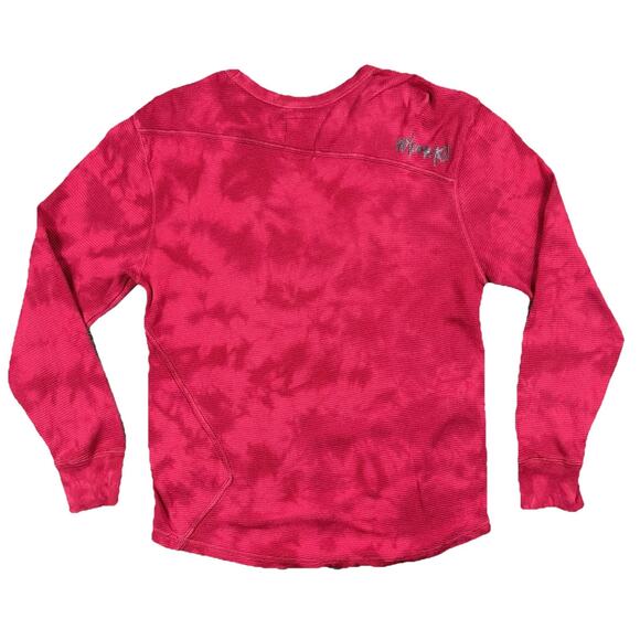 Volcom Embrace Change Mens Thermal Waffle Crew Neck Long Sleeve Shirt Medium Red - Picture 2 of 10